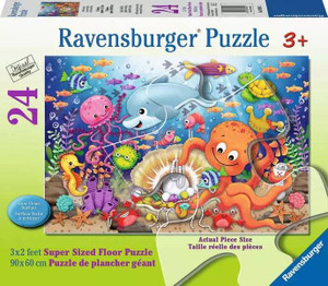 Ravensburger Fishie's Fortune - 24 Pieces Puzzle - 4005556030415 Ravensburger Fishie's Fortune - 24 Pieces Puzzle - 4005556030415