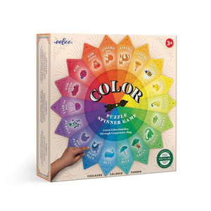 Eeboo Color Puzzle Spinner Game - 689196521447 Eeboo Color Puzzle Spinner Game - 689196521447