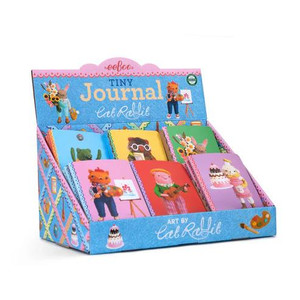 Eeboo Cat Rabbit Tiny Journal Assortment - 689196521478 Eeboo Cat Rabbit Tiny Journal Assortment - 689196521478