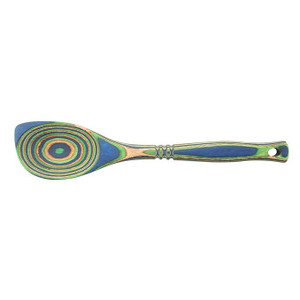 Island Bamboo Peacock 12" Corner Spoon - 096444413896