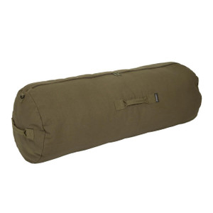 Stansport Zippered Canvas Deluxe Duffel Bag 42"x15"x15" - O.D. Green - 011319050457 Stansport Zippered Canvas Deluxe Duffel Bag 42"x15"x15" - O.D. Green - 011319050457