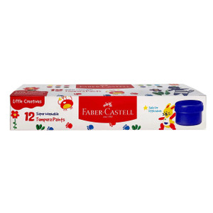 Faber Castell Little Creatives 12 Super Washable Tempera Paints - 8901180441121 Faber Castell Little Creatives 12 Super Washable Tempera Paints - 8901180441121