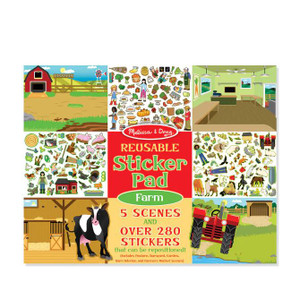 Mellissa & Doug Reusable Sticker Pad - Farm - 000772305013 Mellissa & Doug Reusable Sticker Pad - Farm - 000772305013