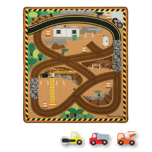 Mellissa & Doug Round the Construction Zone Work Site Rug & Vehicle Set - 000772094078 Mellissa & Doug Round the Construction Zone Work Site Rug & Vehicle Set - 000772094078