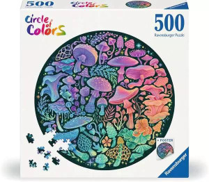 Ravensburger Jigsaw Puzzle Circle of Colors - Mushrooms - 500 Pieces Puzzle - 4005555008224 Ravensburger Jigsaw Puzzle Circle of Colors - Mushrooms - 500 Pieces Puzzle - 4005555008224