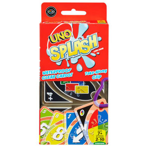 Mattel Inc UNO Splash Card Game With Waterproof Cards - 887961219708 Mattel Inc UNO Splash Card Game With Waterproof Cards - 887961219708