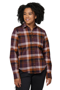 Flylow Brigitte Tech Flannel - Galaxy/Copper - 605235869950 Flylow Brigitte Tech Flannel - Galaxy/Copper - 605235869950