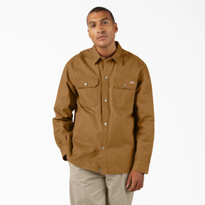 Dickies Duck Canvas Shirt Jacket - Brown Duck - 196520743678 Dickies Duck Canvas Shirt Jacket - Brown Duck - 196520743678