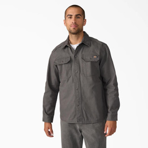 Dickies Duck Canvas Shirt Jacket - Slate Gray - 196520743777 Dickies Duck Canvas Shirt Jacket - Slate Gray - 196520743777