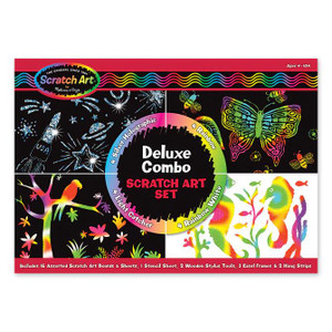 Mellissa & Doug Deluxe Combo Scratch Art Set - 000772059817 Mellissa & Doug Deluxe Combo Scratch Art Set - 000772059817