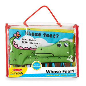 Mellissa & Doug Soft Activity Book - Whose Feet? - 000772092036 Mellissa & Doug Soft Activity Book - Whose Feet? - 000772092036