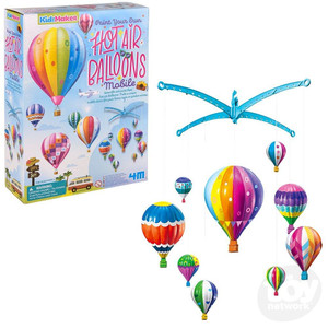 Toy Network KidzMaker /Paint Your Own Hot Air Balloons Mobile - 4893156047915 Toy Network KidzMaker /Paint Your Own Hot Air Balloons Mobile - 4893156047915