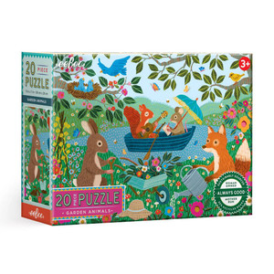 Eeboo Garden Animals 20 Piece Puzzle - 689196516993
