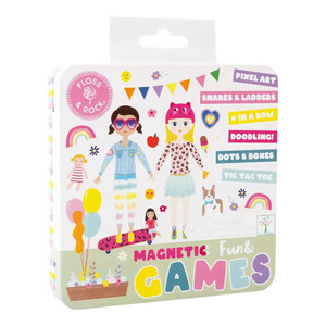 Floss & Rock Dolly Magnetic Games Tin, 6-in-1 - 5055166361941