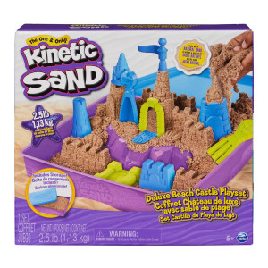 Spinmaster Toys Kinetic Sand Beach Castle Playset - 778988491119