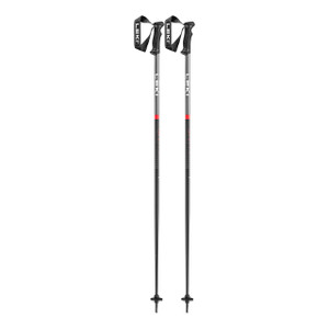 Leki QNTM Ski Poles - Black/Red - 4028173324453
