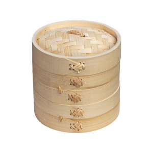 Escali Joyce Chen 2-Tier Bamboo Steamer Basket 6in - 048002260169