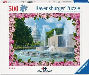Ravensburger Jigsaw Puzzle USA Jigsaw Nationals: Washington Blossoms - 500 Pieces Puzzle - 4005555015932