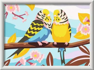 Ravensburger CreArt Lovely Budgies - Paint by numbers for kids 9 years up - 4005556259397
