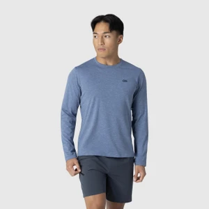 Outdoor Research Men's ActiveIce Spectrum Sun Long Sleeve Tee - Ascent Blue Heather - 196773166644