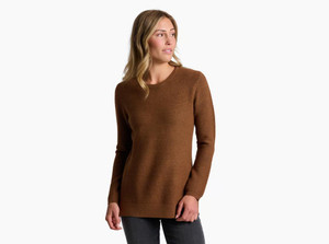 Kuhl Solace™ Crew Tunic Sweater - Coffee - 193070887425