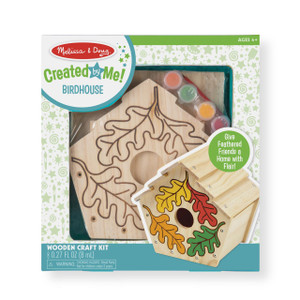Melissa & Doug Created by Me! Birdhouse Wooden Craft Kit - 000772031011