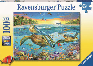 Ravensburger Swim With Sea Turtles 100pc Puzzle - 4005556129423 Ravensburger Swim With Sea Turtles 100pc Puzzle - 4005556129423