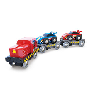 Hape International Race Car Transporter - 6943478025417
