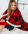 Lazy One Red Plaid Blanket - 841654121945