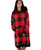 Lazy One Red Plaid Sleep Hoodie - 841654193331