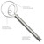 Tovolo 12" Stainless Steel Dough Whisk - 848113006768
