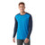 Smartwool Men's Classic All Season Merino Crew Base Layer Long Sleeve - Laguna Blue - Deep Navy - 196575110807