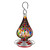 Evergreen Enterprises Multi-Color Speckled Art Glass Hummingbird Feeder with Bronze Gondola - 801946107989