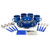 Stansport Deluxe 24-Piece Enamel Tableware Set - Blue - 011319127166 Stansport Deluxe 24-Piece Enamel Tableware Set - Blue - 011319127166