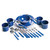 Stansport Deluxe 24-Piece Enamel Tableware Set - Blue - 011319127166 Stansport Deluxe 24-Piece Enamel Tableware Set - Blue - 011319127166