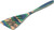 Island Bamboo Peacock 8" Pakkawood Mini Slotted Spatula - 096444414749