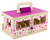 Reeves International Unicorn Magic Wood Carry Stable with 6 Unicorns - 019756592189