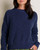 Toad & Co. Bianca Shaker Crew Sweater - True Navy - 194856253335