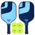 Franklin Sports Dagger 2 Player X-40 Pickleball Set - 025725570416