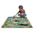 Melissa & Doug Round the Speedway Race Track Rug & Car Set - 000772094016