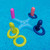 B&d Group PoolCandy's Inflatable Ring Toss - 810048541935