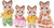 Epoch Everlasting Sandy Cat FamilCalico Critters Sandy Cat Family - 020373214064