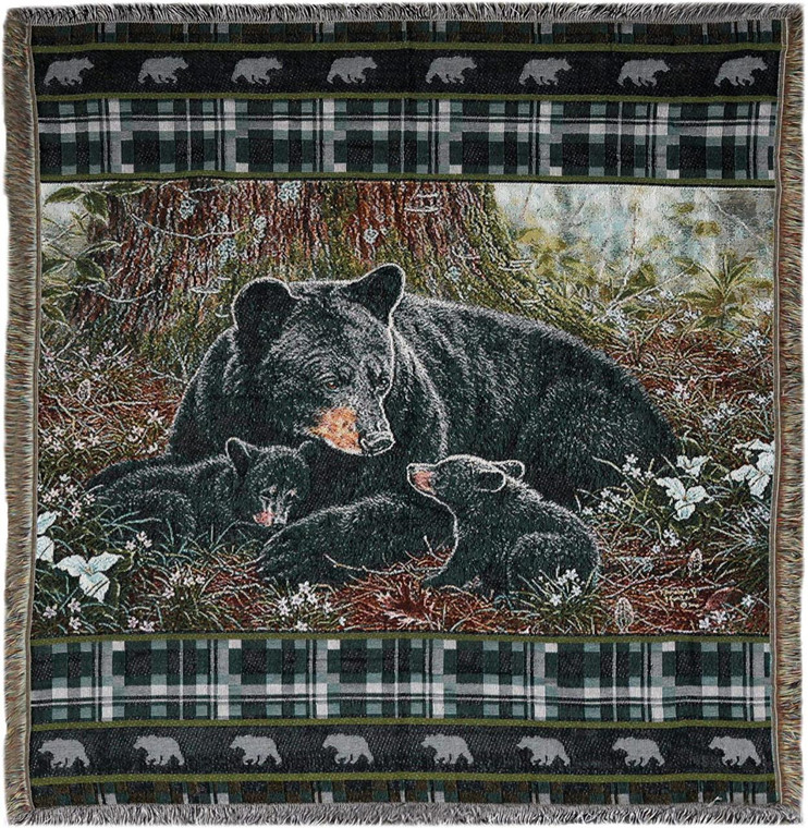 Rivers Edge Products Bear Tapestry Throw - 643323926123