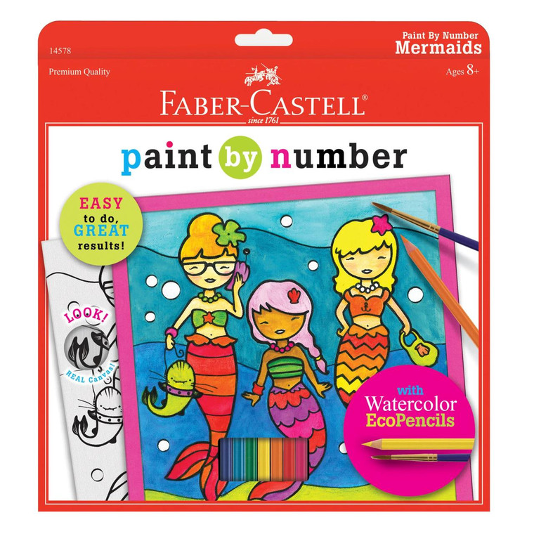 Faber Castell Paint By Number Mermaids - 092633703854