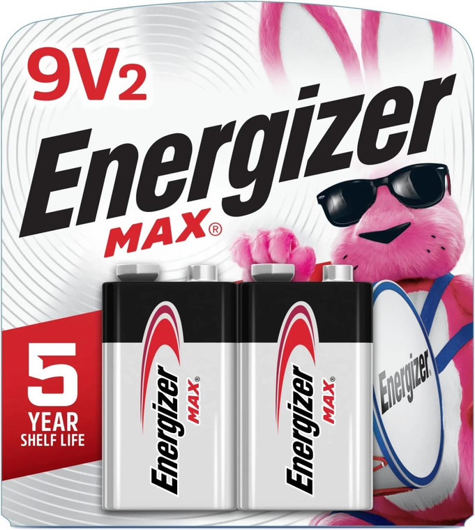 Energizer Batteries Max 9v 2pk - 039800036780