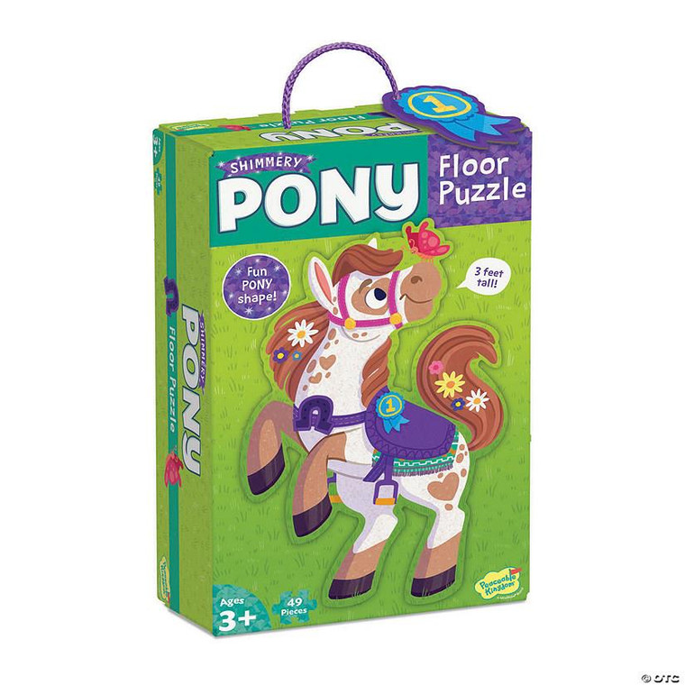 Mindware Shimmery Pony Floor Puzzle 49pc - 195130290930