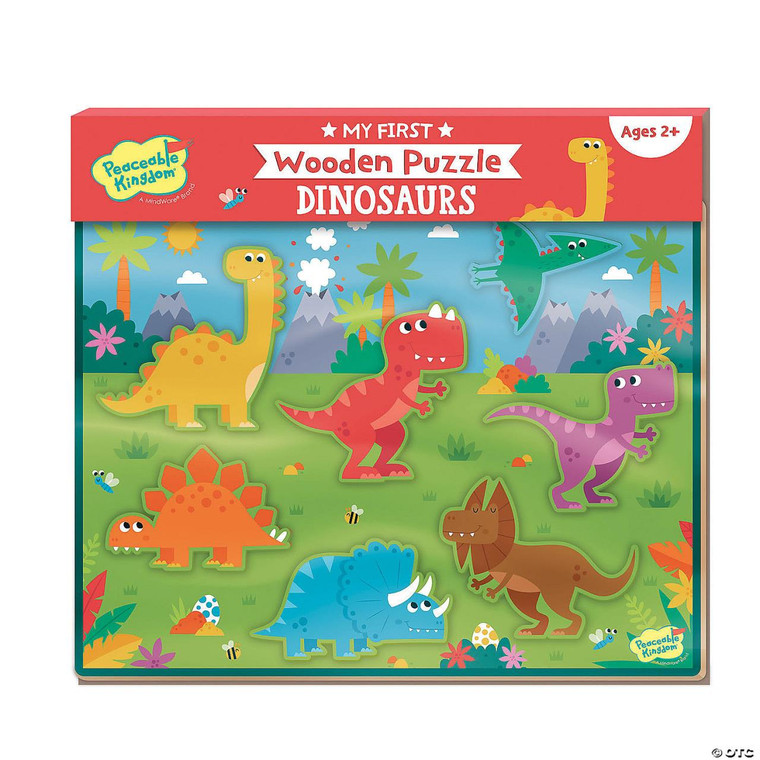 Mindware Wooden Dinosaur Puzzle - 195130299728