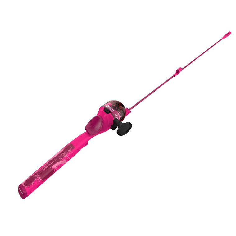 Zebco Splash Floating Pink Spincast Combo - 032784637721