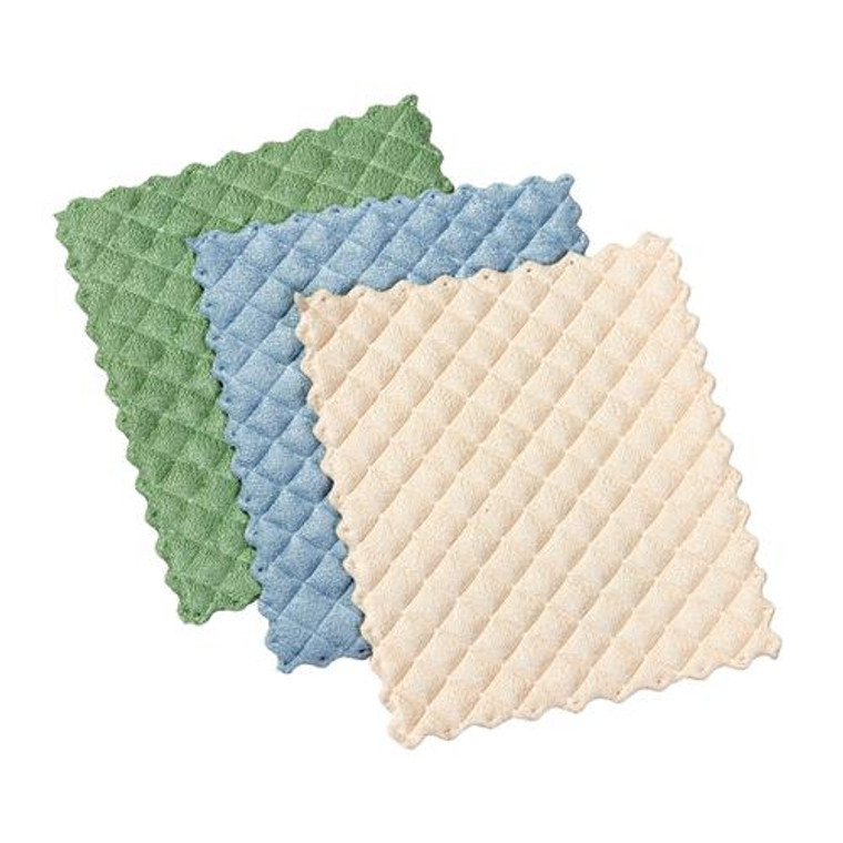 Fox Run Brands Dish Cloth Assorted Microfiber Assorted 3pk - 075182044302