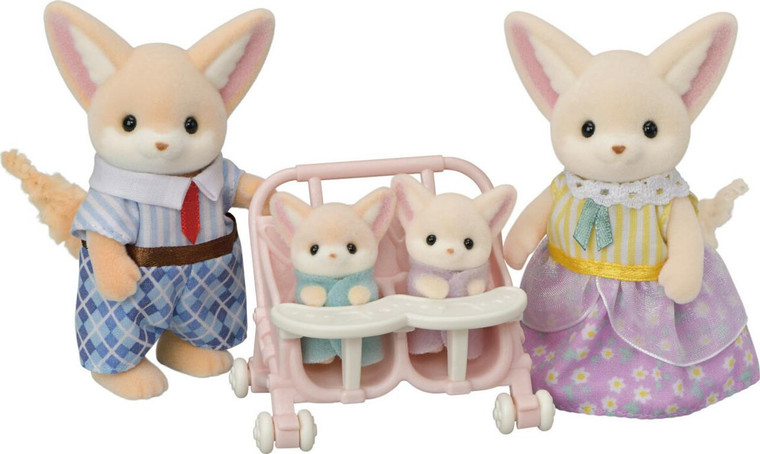 Epoch Everlasting Calico Critters Fennec Fox Family - 020373220690